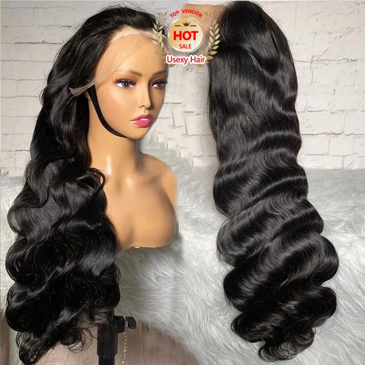 wear and go glueless human hair wig kinky straight afro curly body wave hd lace front Raw indian hair Full Lace hair vendors wig