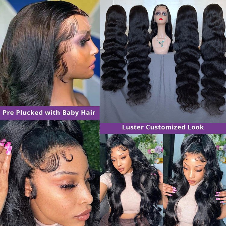 wear and go glueless human hair wig kinky straight afro curly body wave hd lace front Raw indian hair Full Lace hair vendors wig