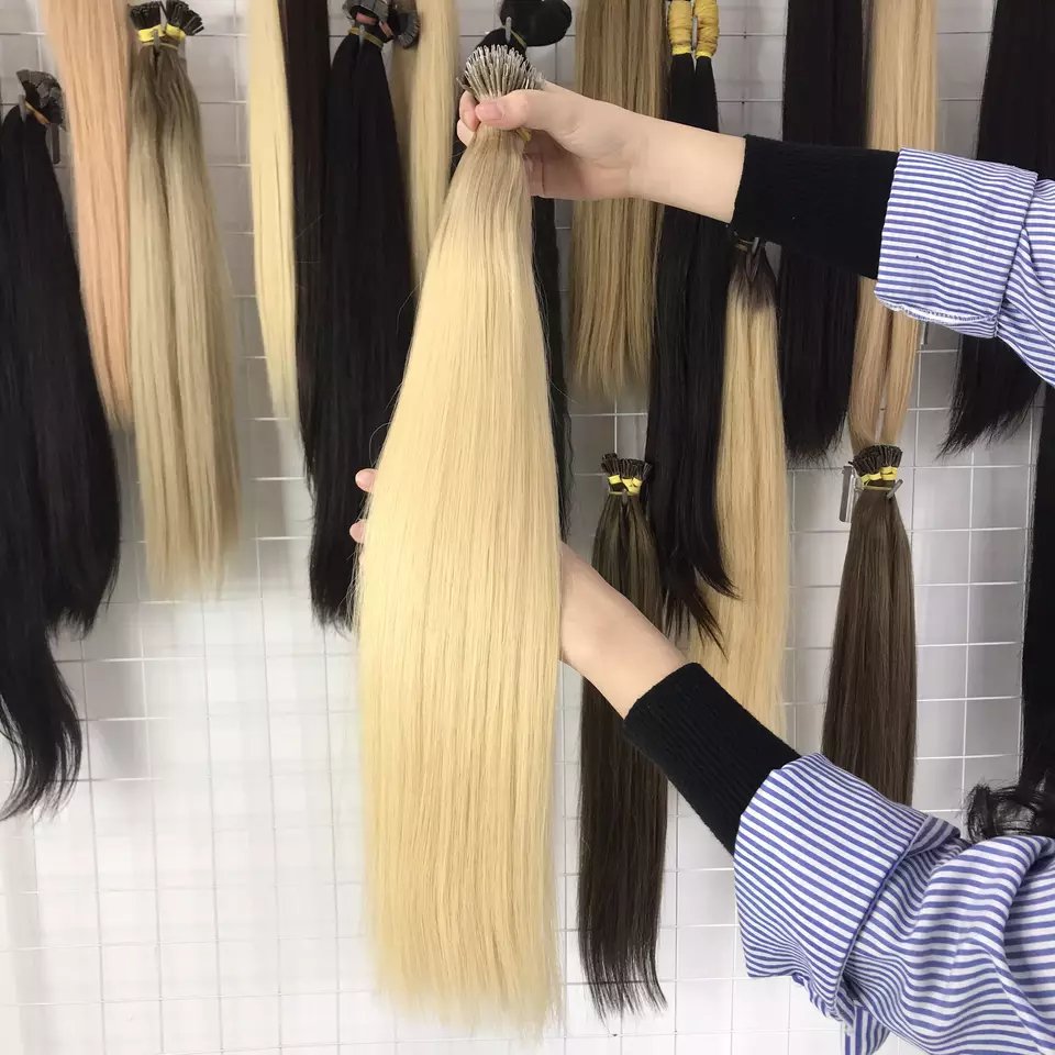Luxury Nano Tip Blonde Human Hair Extensions Wholesale Price From KCHair Vietnam Human Hair Wigs