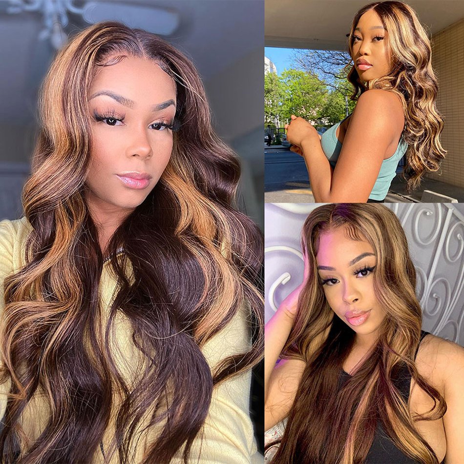 HD 360 Full Lace Wholesale Virgin Brazilian Natural Transparent Lace Front Human Hair Wig for Black Women