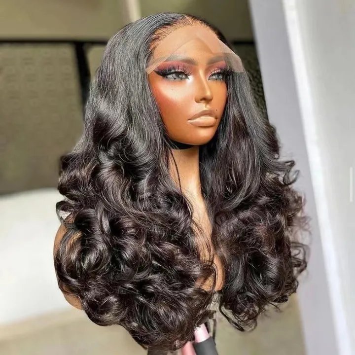 Super Double Drown Raw Pixie Curly Human Hair Wig Vietnamese HD Lace Frontal Glueless Wigs for Women