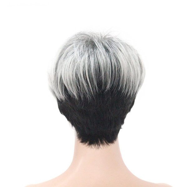 Natural Look Blonde Bob Human Hair Wigs Cheap Synthetic Short Straight Haircut Natural Human Hair Extensions For White Women