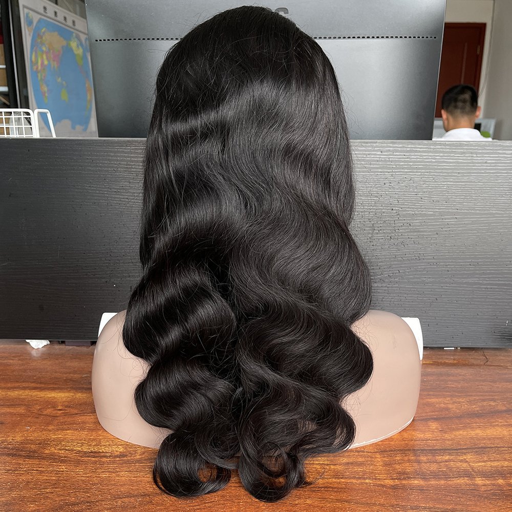 Large stock Wholesale Per plucked human hair wigs with, fast shipping body wave lace front wigs human hair brazilian