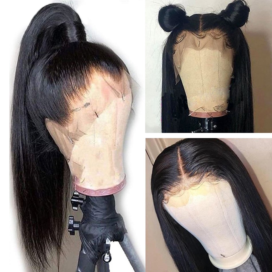 Cheap Quality Raw Brazilian Hair Swiss HD Lace Frontal Wig For Black Women Straight 360 Lace Front Wig Full Lace Human Hair Wig