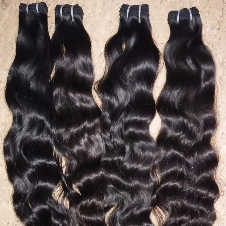 100% No Shedding Tangle Free High Quality Human Wavy hair