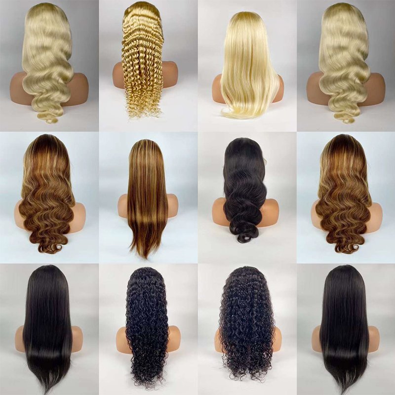 100 Percent Brazilian Full Lace Women Lace Frontal Wigs Natural Body Wave Wig Cuticle Aligned Hair Wholesale Raw Human Hair Wigs