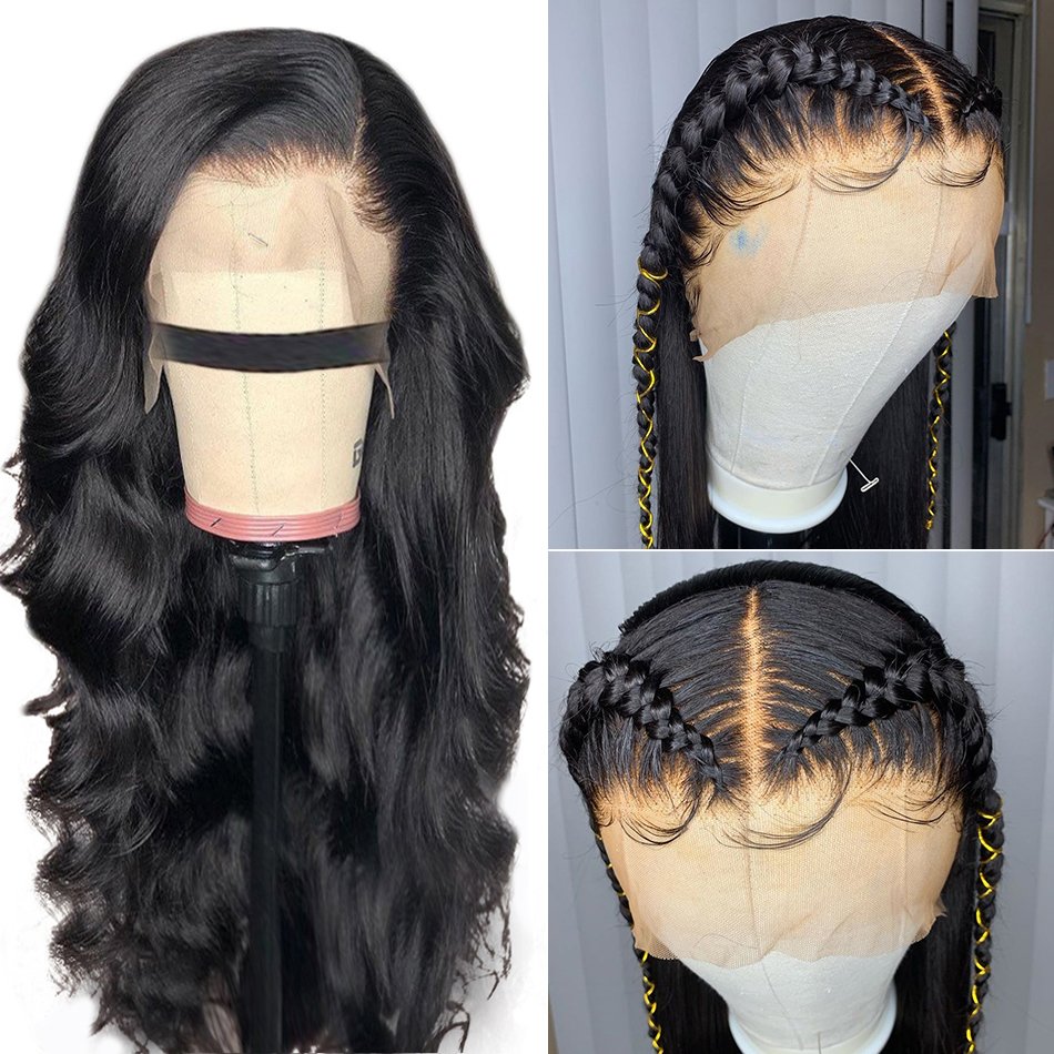 Wholesale 100% Brazilian human hair wigs, body wave wig human hair, Virgin human hair HD lace Frontal wig