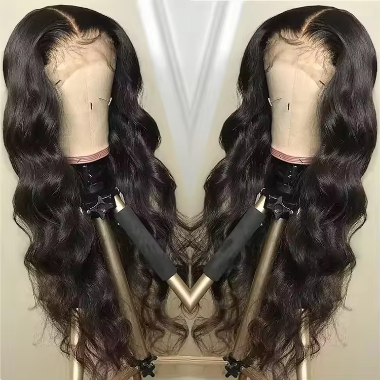 Wholesale 100% Brazilian human hair wigs, body wave wig human hair, Virgin human hair HD lace Frontal wig