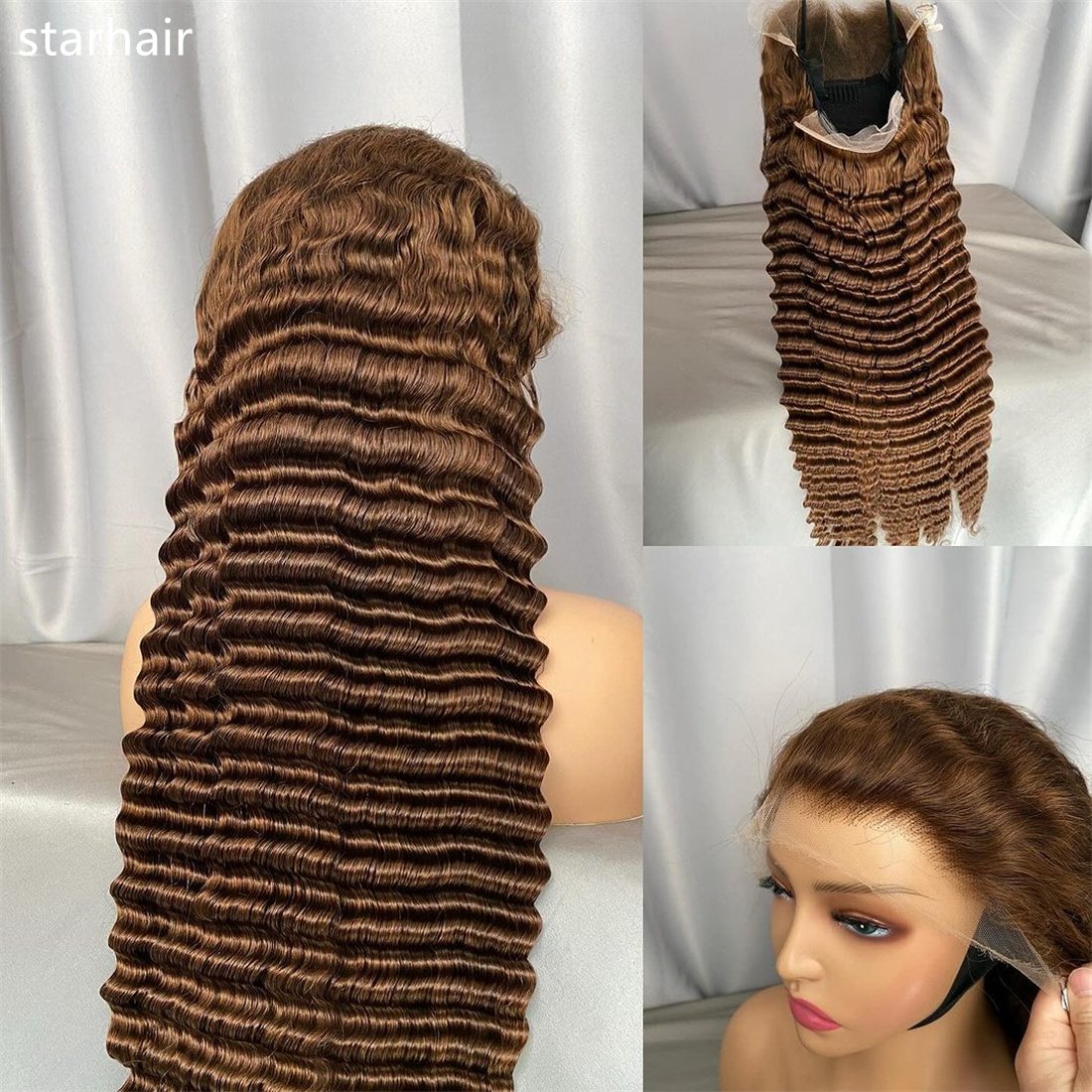 High quality Wholesale Raw Indian Virgin HD 13*4 Lace Frontal Wigs Natural Transparent Lace Front Human Hair Wig for Black Women