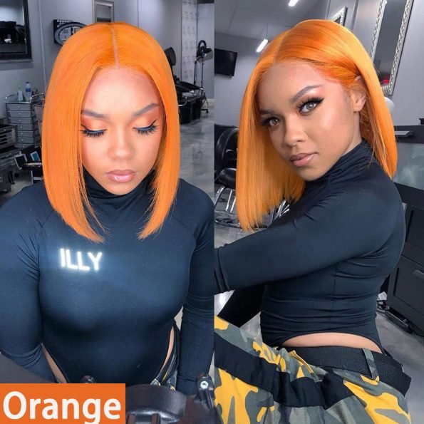 2024 Wholesale Peruvian Bob Lace Front Human Hair Wig Transparent Glueless Full HD Lace Bob Wig Cheap 13*4 Lace Frontal Short Bo
