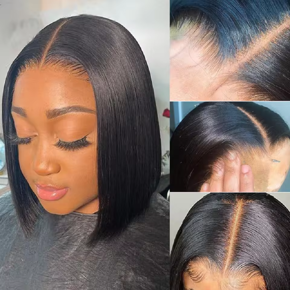 Wholesale Short Bob Wigs Human Hair Lace Front INDIAN Human Hair Wigs For Black Women Cheap Hd Lace Frontal Wigs Human Hair
