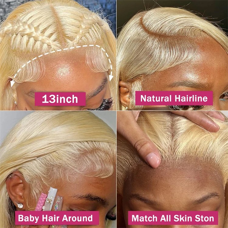 High Quality 613 Wig 13x4 Lace Front Human Hair Wig Full Lace 250 Density 13x6 Hd Lace Frontal Blonde Body Wave Wig For Women