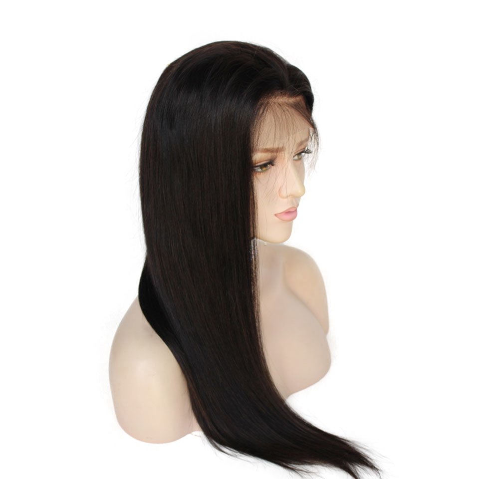 360 Lace Frontal Wig Russian Straight Hair Natural Color Pre plucked Lace Front Human Hair Wigs For Black Women With Baby Hair