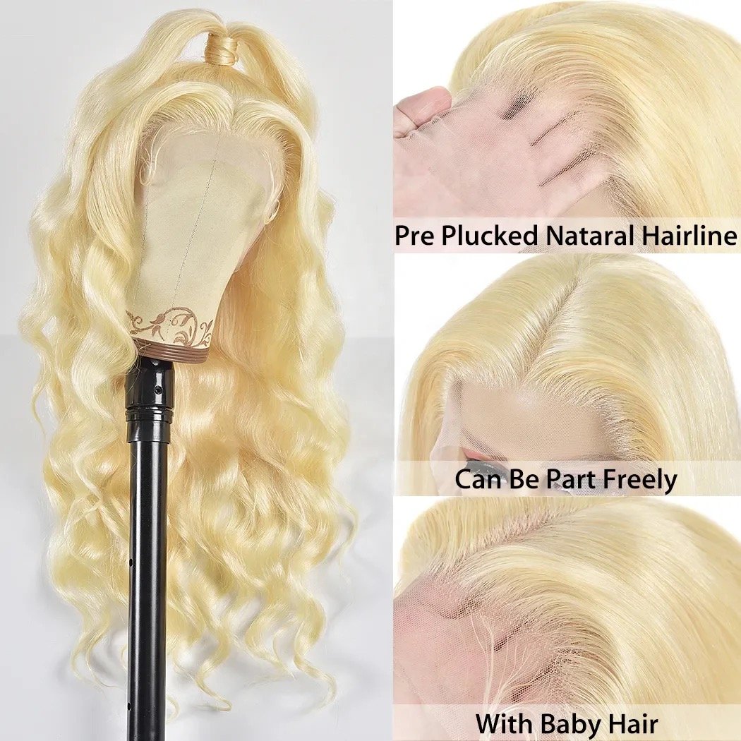 Blonde 613 Hd Lace Front Wig 100% Human Hair Frontal Wig 30 Inch Glueless Blonde 613 Full Lace Wig 13x6 13x4 Hd Lace For Women