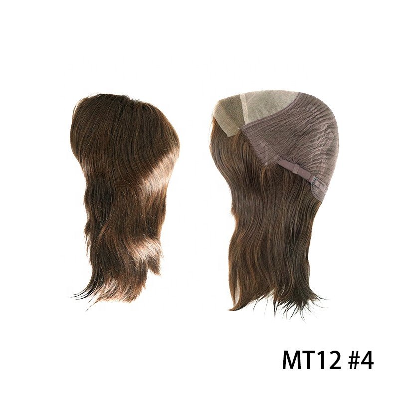 MT12 9 " Wholesale Chinese Cuticle Remy Human Hair Wig Medium Size White Women Wigs
