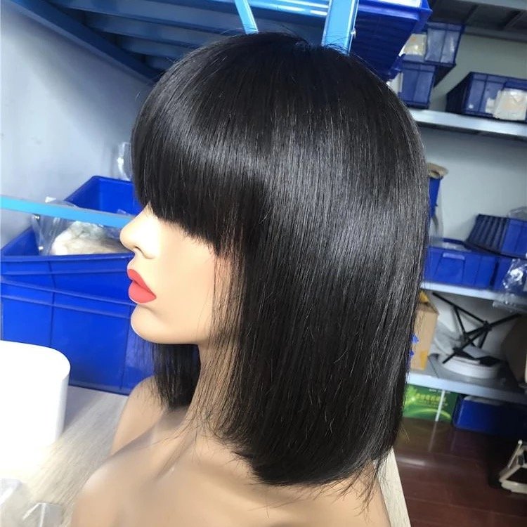 High quality Wholesale high quality 10a grade human hair vendors non lace wig short bob human hair wigs