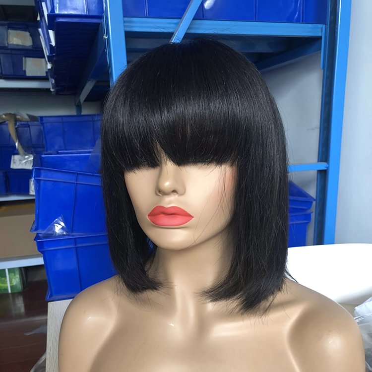 High quality Wholesale high quality 10a grade human hair vendors non lace wig short bob human hair wigs