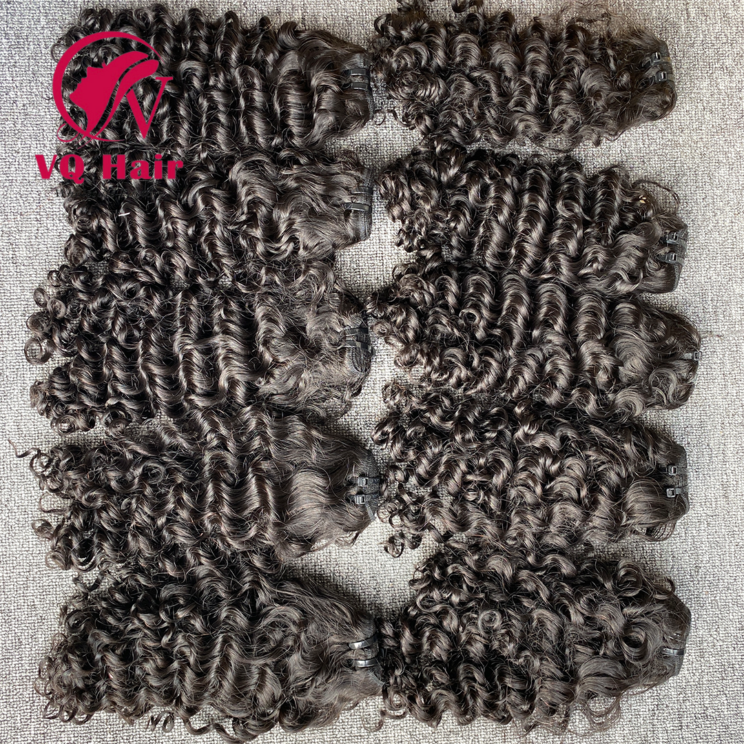 Deep Wave Bundles Half up Half down Raw Vietnamese Human Hair Luxury Quality Virgin Hair Extensions For Black Women