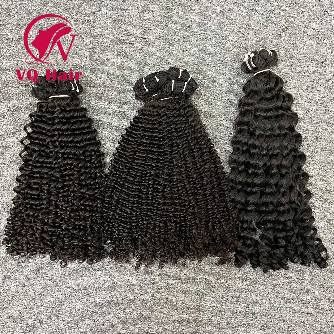 Deep Wave Bundles Half up Half down Raw Vietnamese Human Hair Luxury Quality Virgin Hair Extensions For Black Women