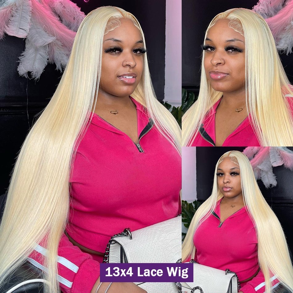 40 Inch 100% Unprocessed Blonde Raw Virgin Peruvian Human Hair 613 Wigs HD Lace Wig 13x6 Full Lace Front Wigs Human Hair