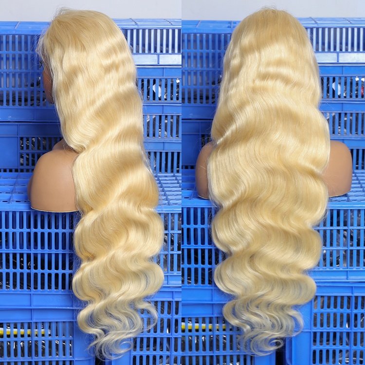 40 Inch 100% Unprocessed Blonde Raw Virgin Peruvian Human Hair 613 Wigs HD Lace Wig 13x6 Full Lace Front Wigs Human Hair