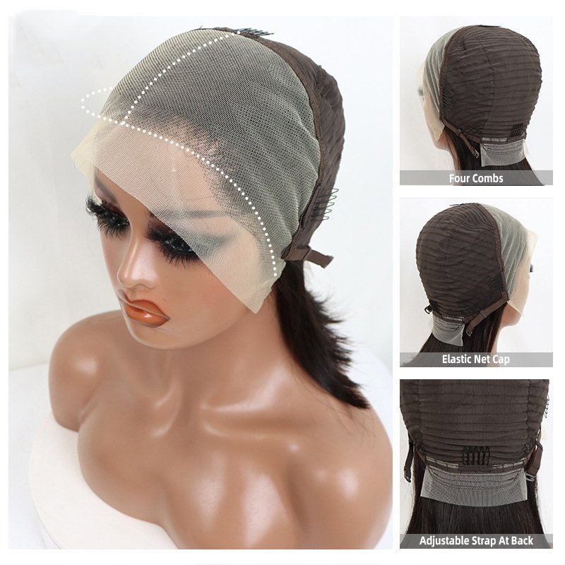 13x4 Pixie Curly Wig Pre Plucked 100% Human Hair,Brazilian Short Pixie Wig,Glueless Lace Frontal Pixie Cut Human Hair Wigs