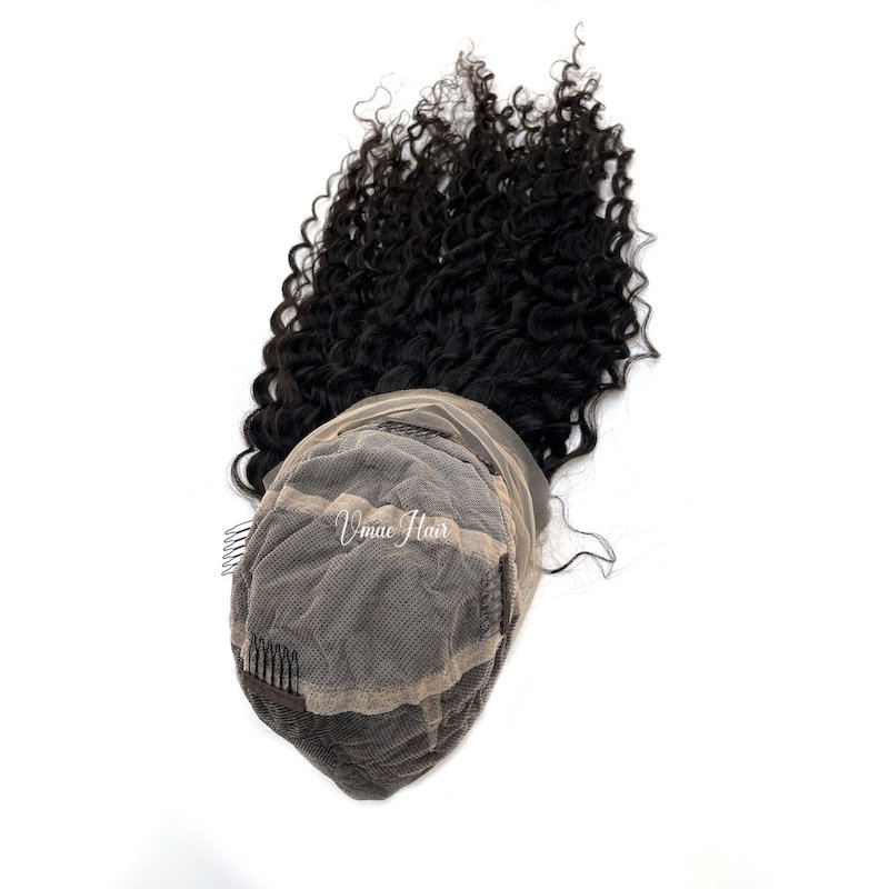 Wholesale Customized service Raw virgin Curly Wave Kinky straight Natural Soft HD Full Lace Human Hair Wigs