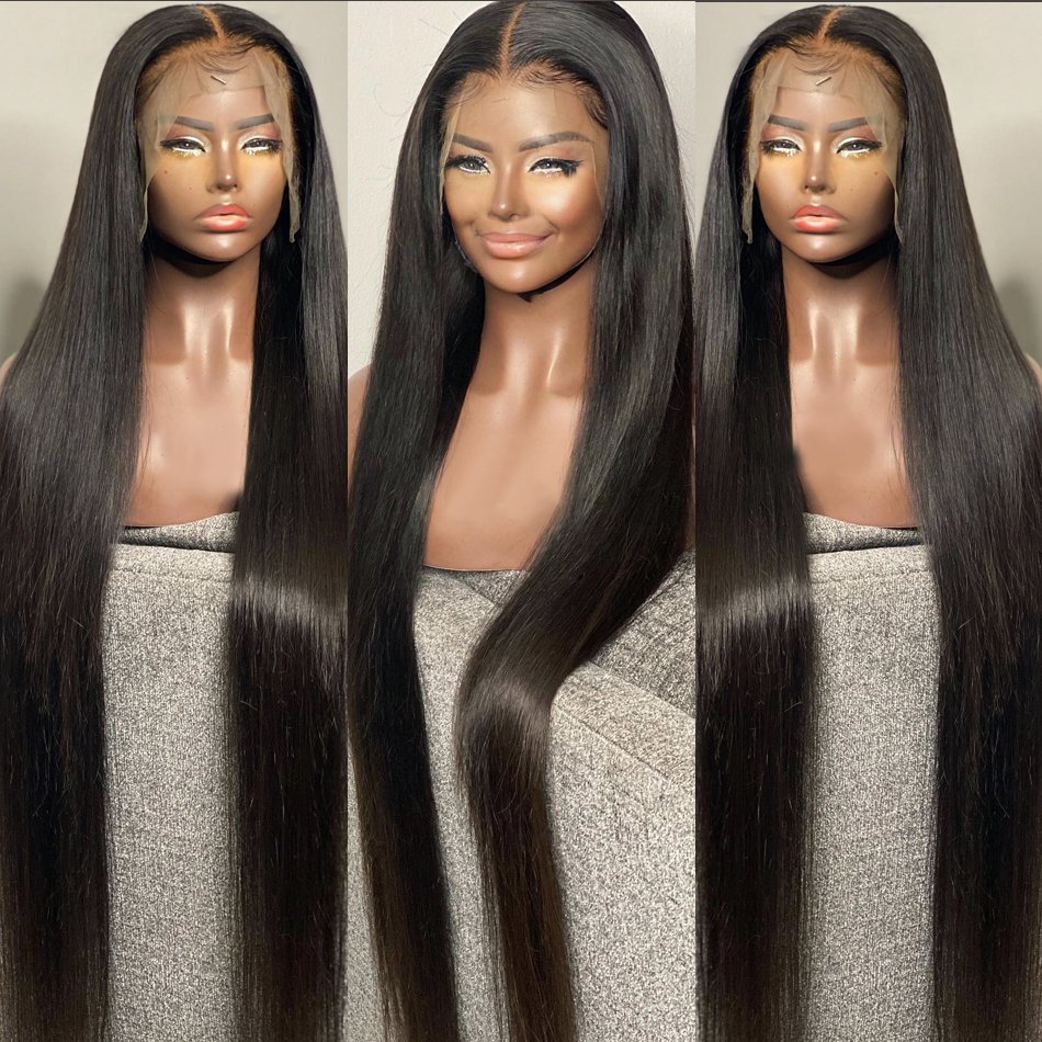 150% 250% Density HD Full Lace Human Hair Wigs For Black Women, Wholesale Brazilian Virgin Hair Transparent Lace Front Wig