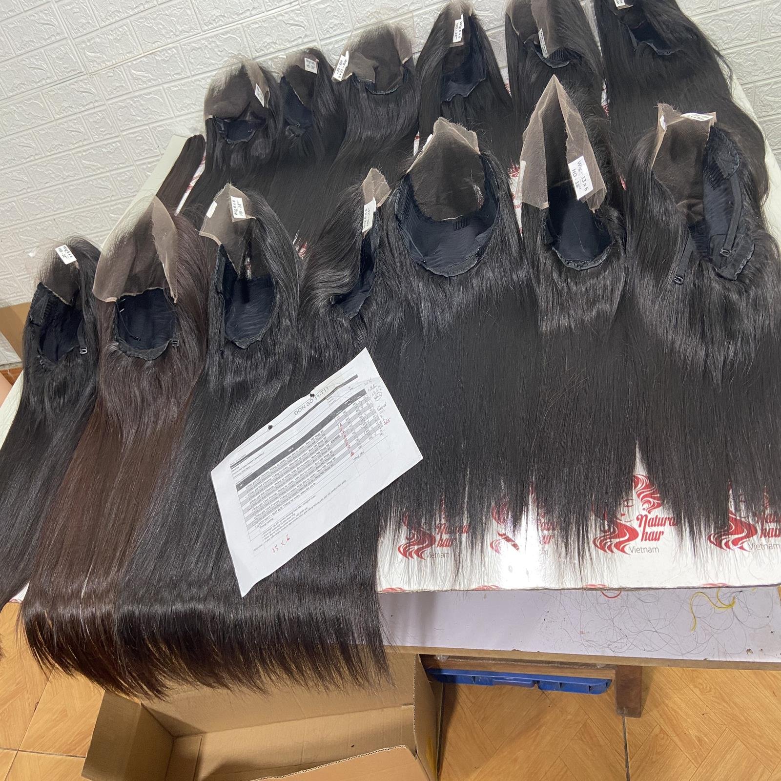 Glueless Full Hd Lace Frontal Wigs Cuticle Aligned Unprocessed 100% Virgin Raw Vietnamese Human Hair Wigs For Black Women
