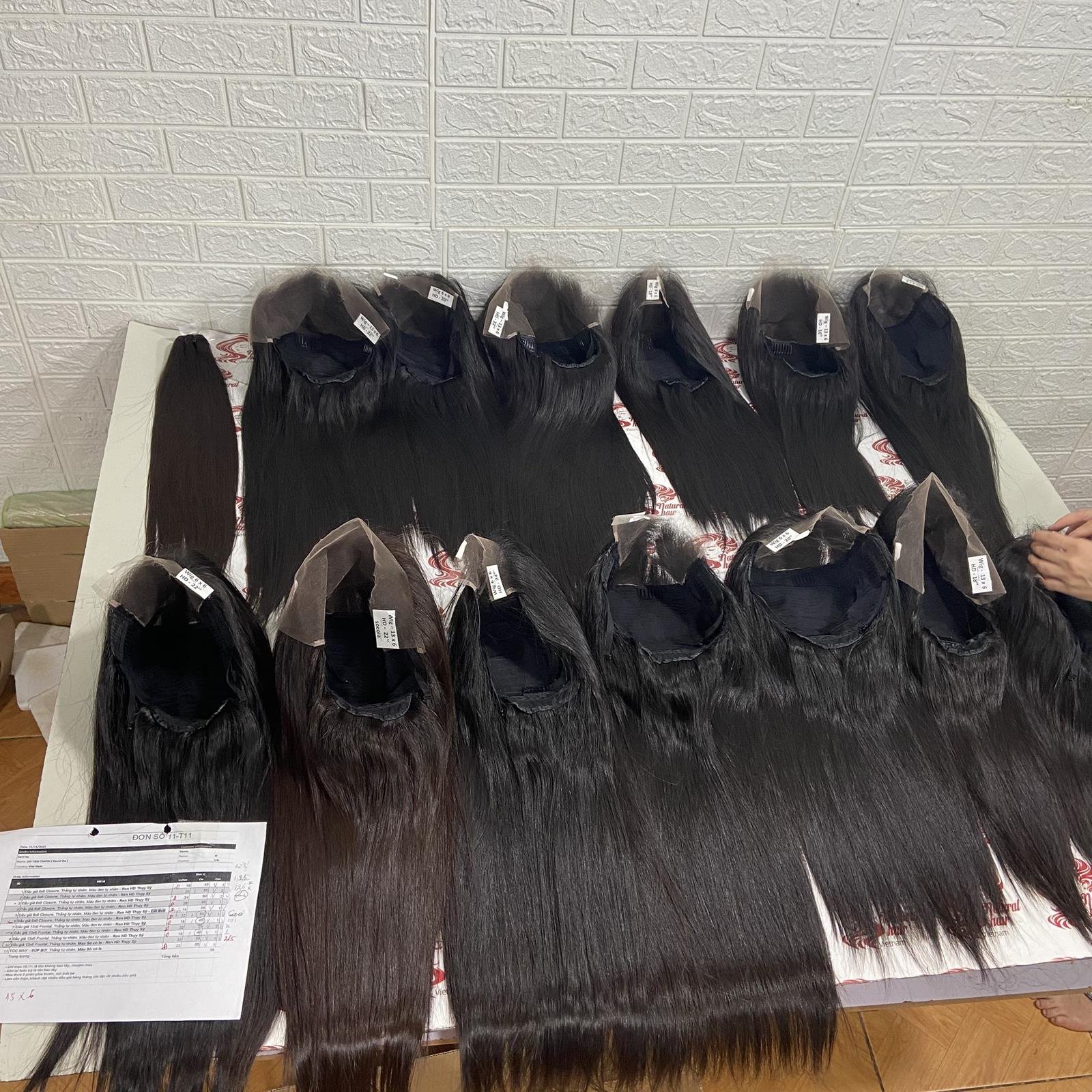 Glueless Full Hd Lace Frontal Wigs Cuticle Aligned Unprocessed 100% Virgin Raw Vietnamese Human Hair Wigs For Black Women