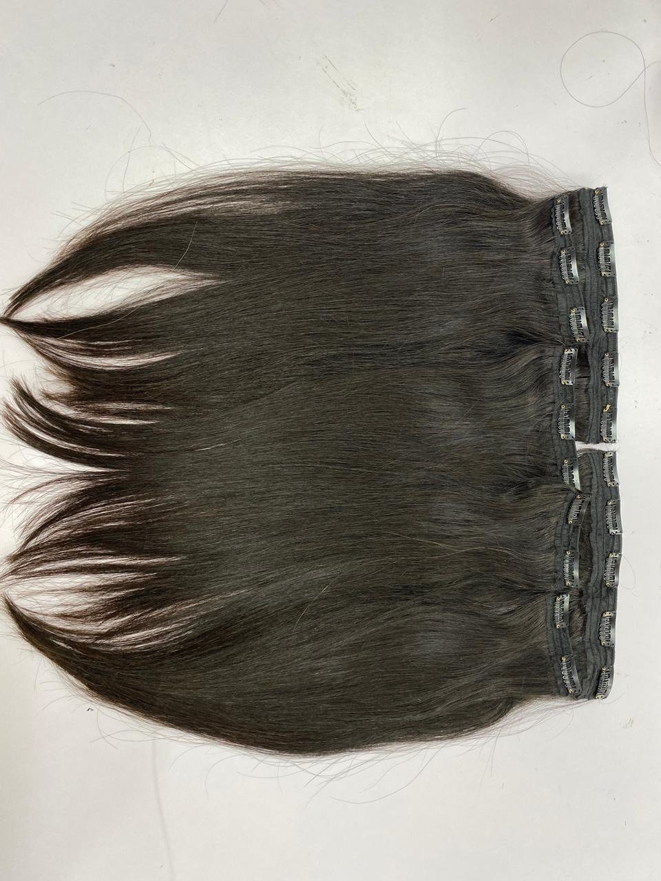 Super Quality Double Drawn Clip In Human Hair Extension Unprocessed Human Clip In Hair Extensions 100% Human Hair