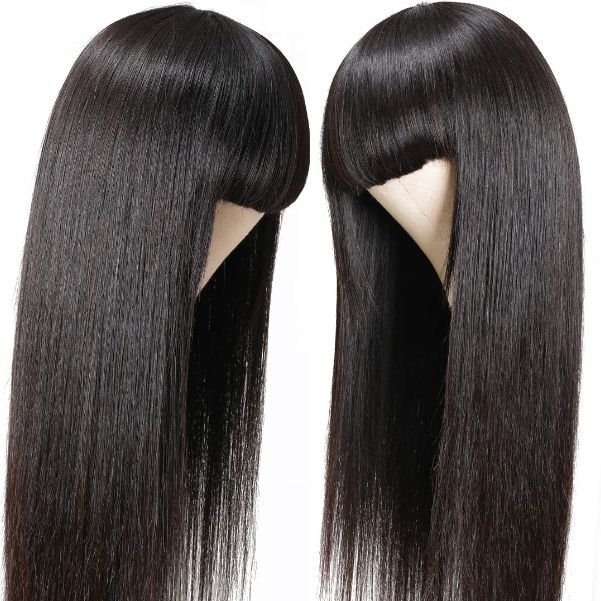 RXHAIR Hot Selling Straight Wigs Human Hair Wigs With Bang Glueless Wigs For Black Women Raw Vietnamese Hair