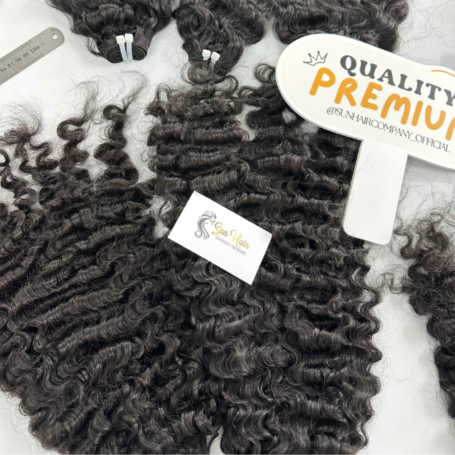 Wholesale 100% Natural Black Vietnamese Human Hair Extensions Hot Selling Hot Wave Style Soft Weft Bundles