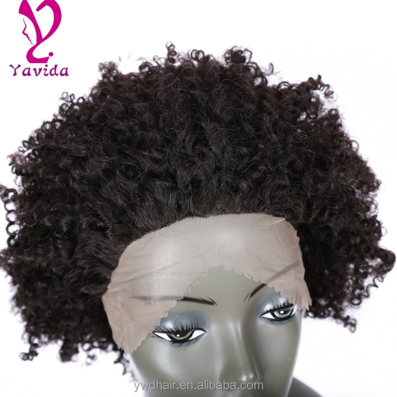 Brazilian Curly Lace Front Human hair Wig Glueless Full Lace Wigs With Baby Hair Short Curly Kinky Curly Full Lace Wigs
