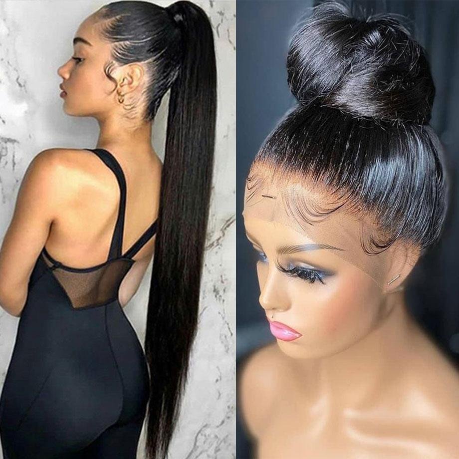 360 Full Lace Wig Human Hair wholesale vietnamese raw hair double drawn bone straight Glueless wig Natural human hair wigs