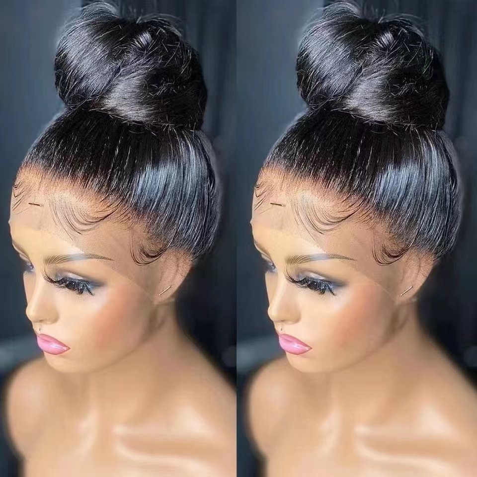 Wholesale Brazilian Virgin Hair wig Human Hair Lace former wig 13*4 glue-free HD lace wig aligned with the cuticle