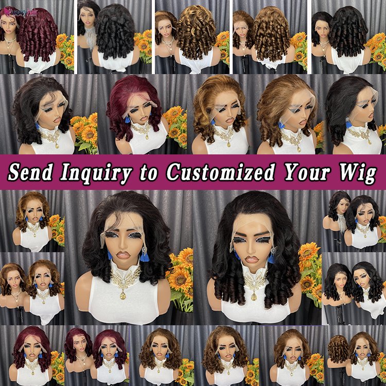 Bouncy Spring Curly Raw Hair Vietnam 13x4 Lace Frontal Hair HD Glueless Wig Double Drawn Virgin Indian Human Hair Wig for Women