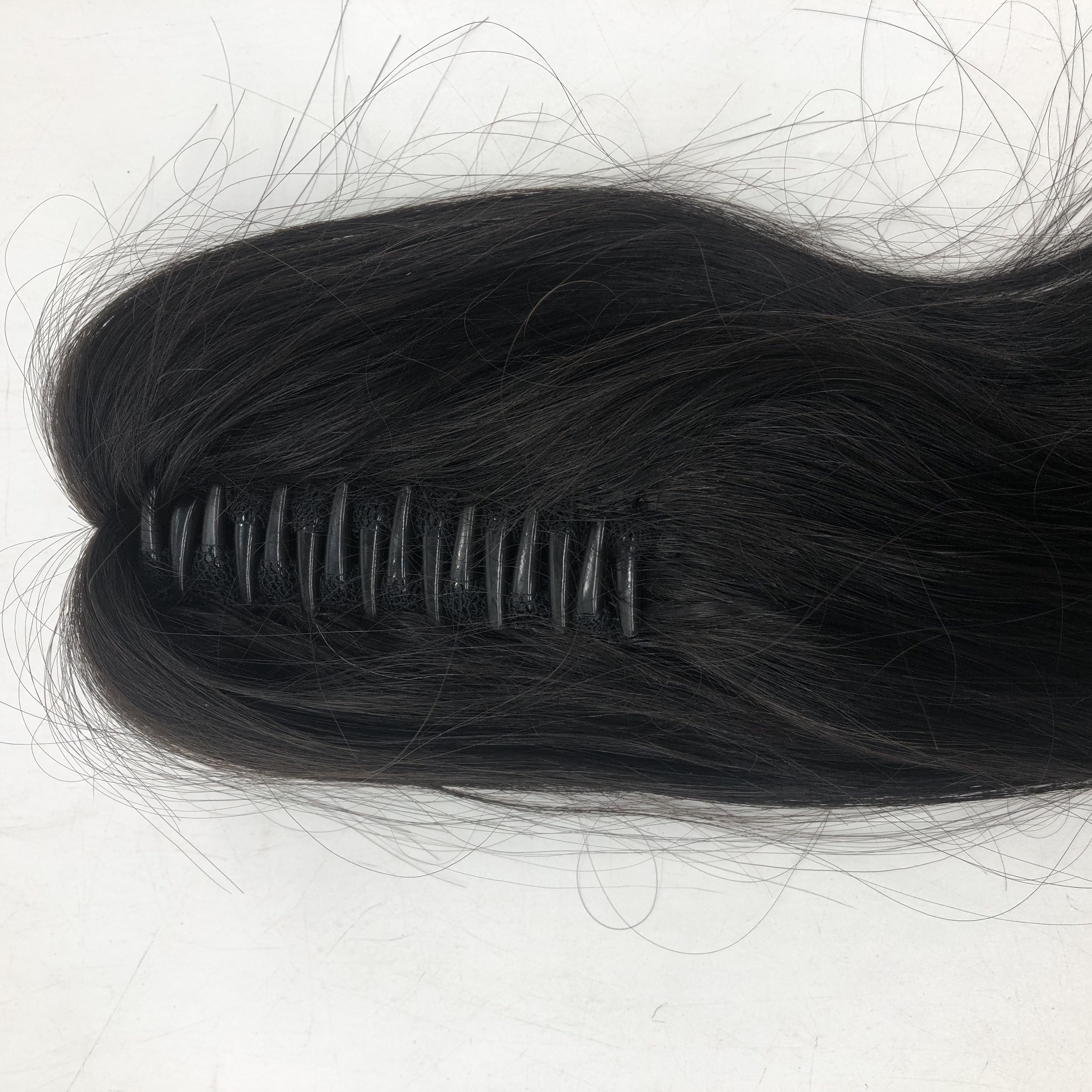 2023 LONGFOR High Quality Claws Ponytail Tail hair Extensions real Human Hair Straight Hair Claw