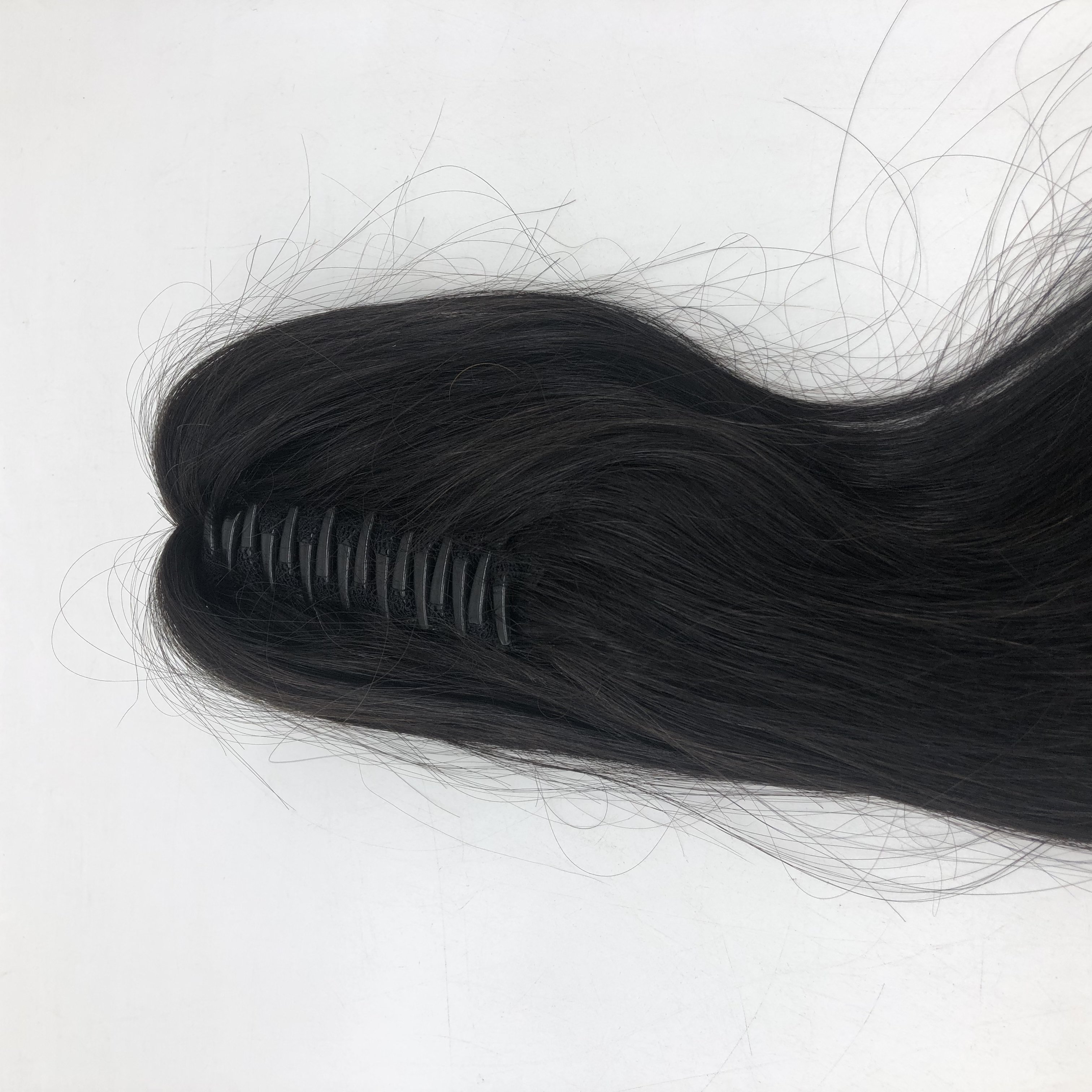2023 LONGFOR High Quality Claws Ponytail Tail hair Extensions real Human Hair Straight Hair Claw