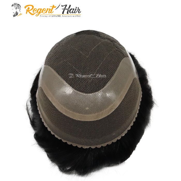 High Quality Best Non- Remy Hair 100% Indian Human Hair SFL Model Hand Tied Toupee wig from REGENT HAIR Bangladesh