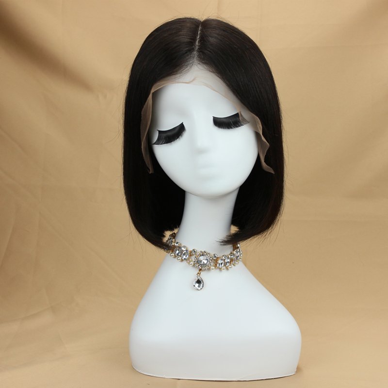 Wholesale 100% natural hair wigs, black women popular brazilian human hair wigs with baby hair