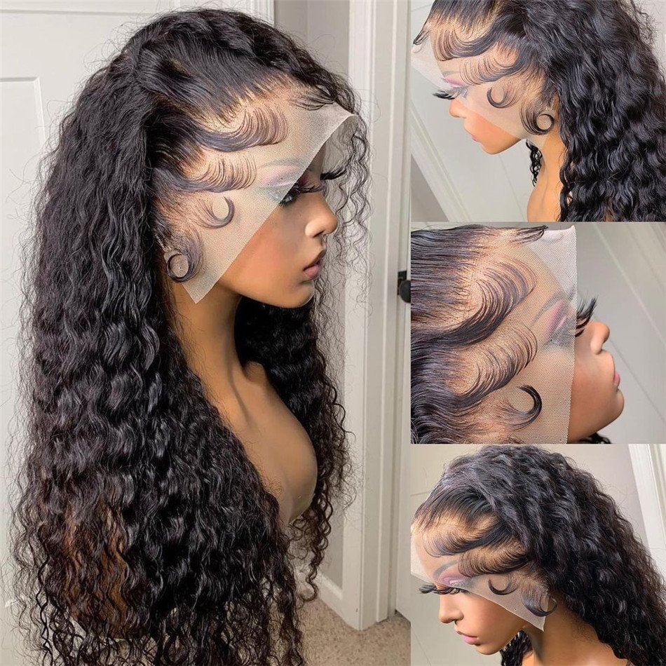 Cheap Water Wave Brazilian Human Hair Lace Front Wigs Full Lace Human Hair Wigs For Black Women Wholesale HD Lace Frontal Wig