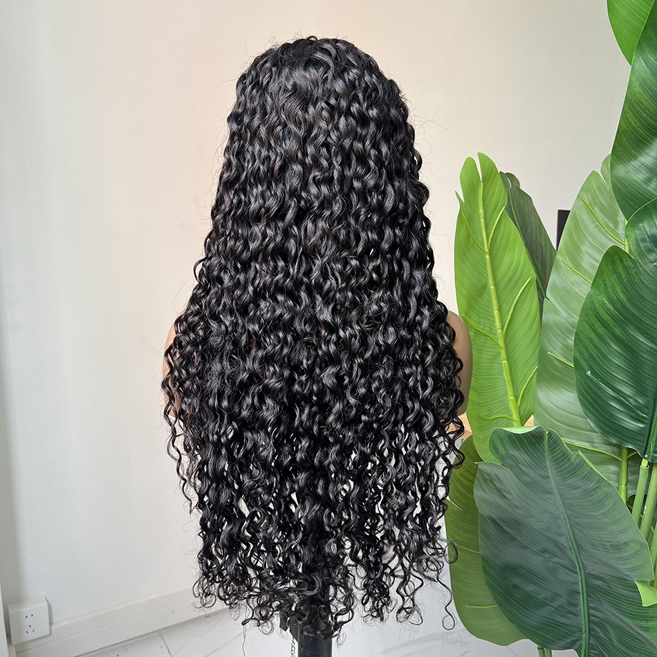 Yiwigs Wholesale Peruvian Virgin Hair Natural Wigs Human Hair Transparent Lace Frontal Wig Vendors Water Wave Human Hair Wig