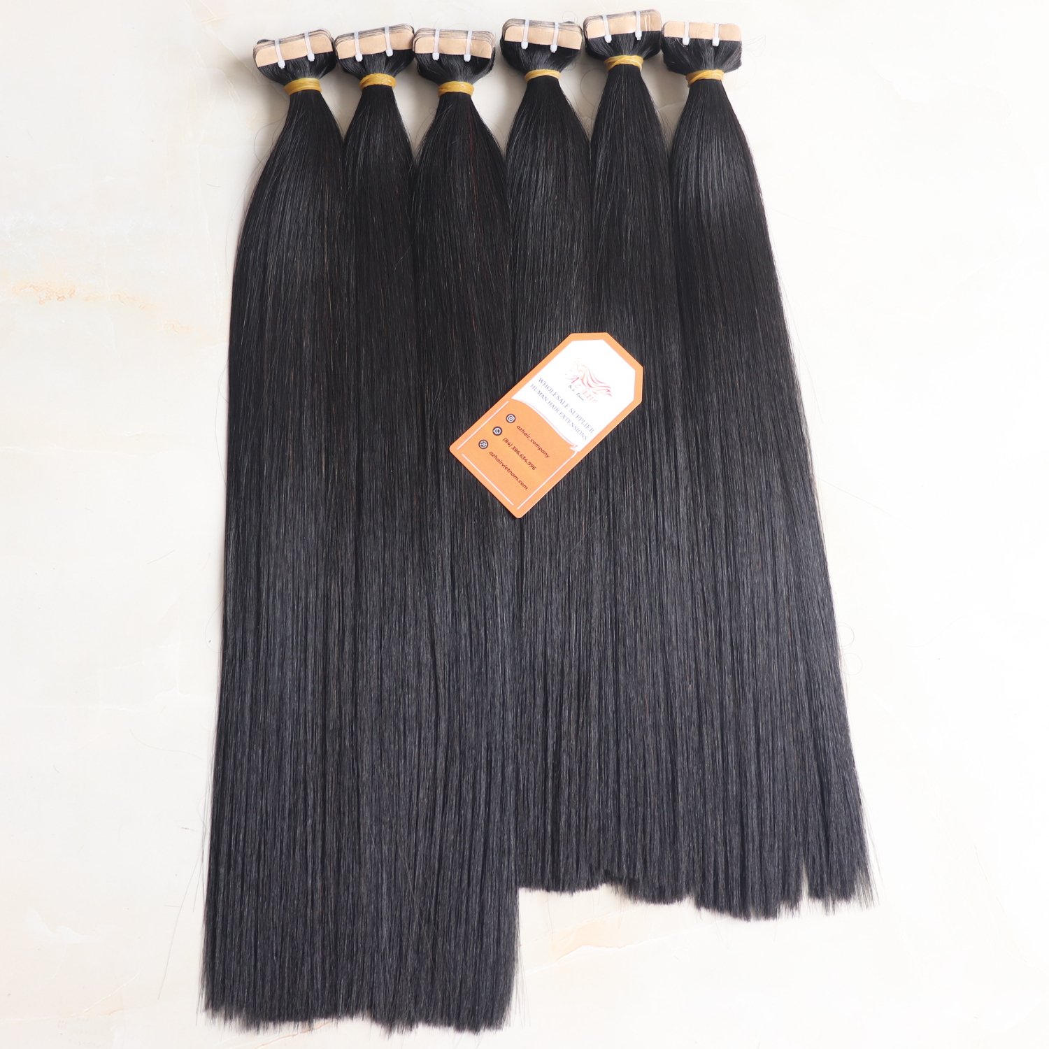 Supper Sale Wholesale 100% Raw Vietnamese Human Hair Virgin Tape In Hair Extensions Supper Double A+++