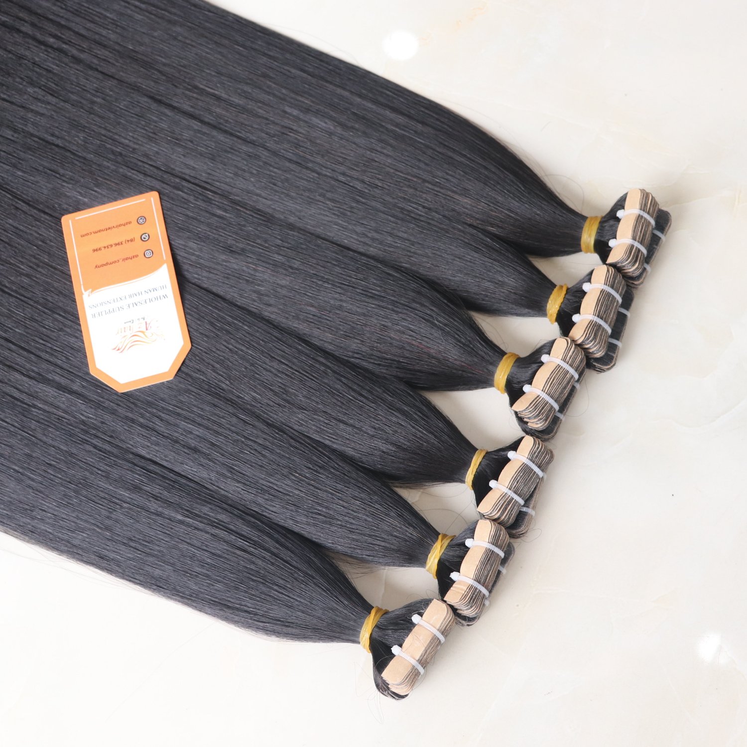 Supper Sale Wholesale 100% Raw Vietnamese Human Hair Virgin Tape In Hair Extensions Supper Double A+++