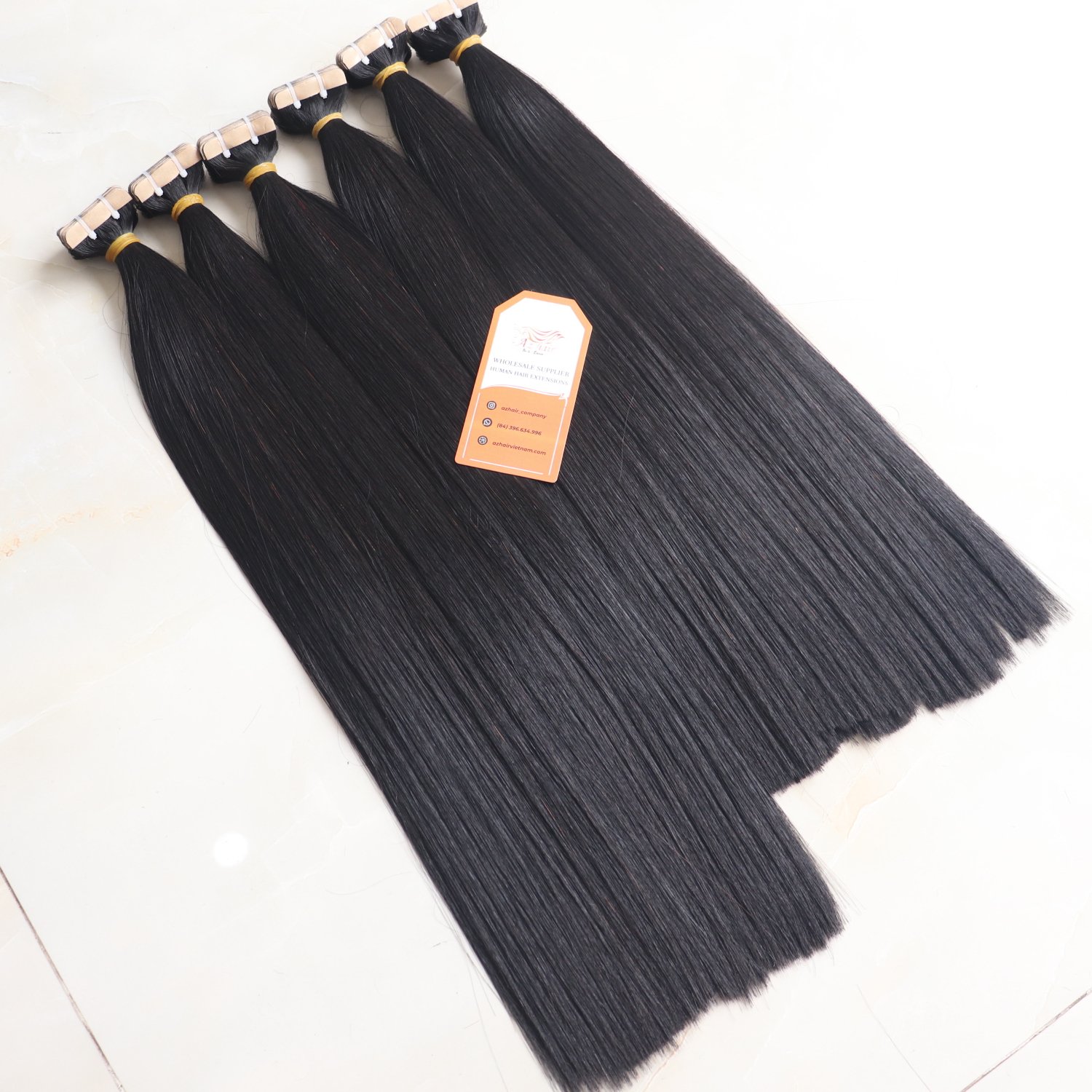 Supper Sale Wholesale 100% Raw Vietnamese Human Hair Virgin Tape In Hair Extensions Supper Double A+++