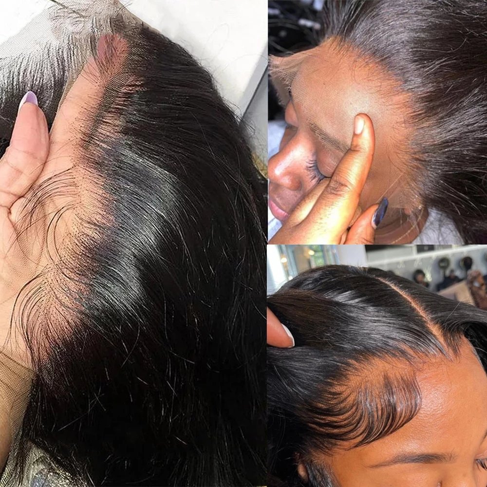 Glueless Wigs Bone Straight Natural Human Hair Lace Front Wigs Raw Brazilian Human Hair Hd Lace Frontal Wigs For Black Women