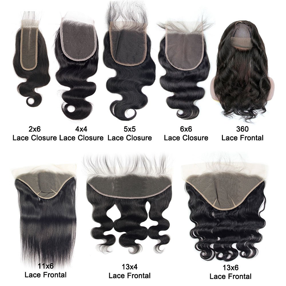 Free Part Swiss 4x4 5x5 6x6 7x7 13x4 13x6 Lace Closure with Baby Hair Pre Pluck Lace Closure Human Hair Wig Lalce Frontal Vendor