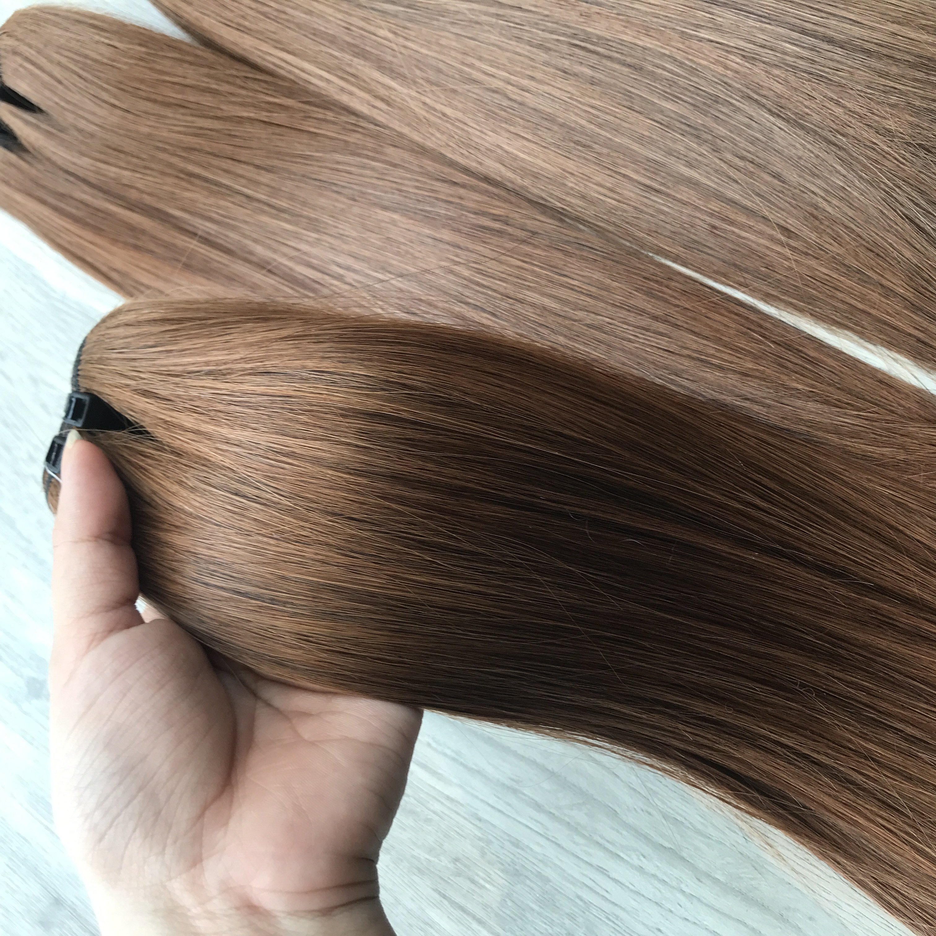 100% Natural Cuticle Aligned Wholesale Virgin Hair Vendor Customised Color Bone Straight HD Lace Frontal Vietnamese Raw Hair