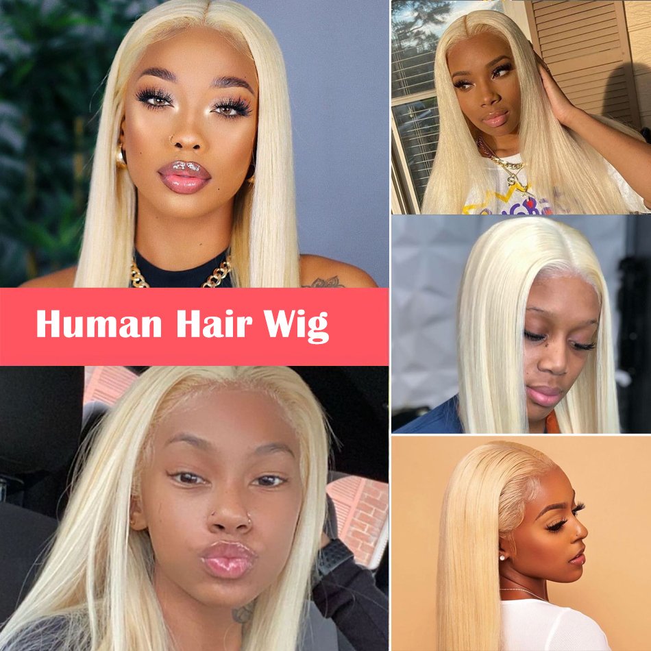 Blonde 613 Full Lace Wigs Bone Straight Human Hair Hd Lace Frontal Wigs Brazilian Human Hair Lace Front Wigs For Black Women